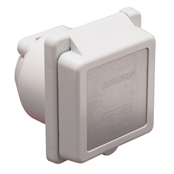 Marinco 301EL-B White Power Inlet | Blackburn Marine Dock & Marine Shore Power